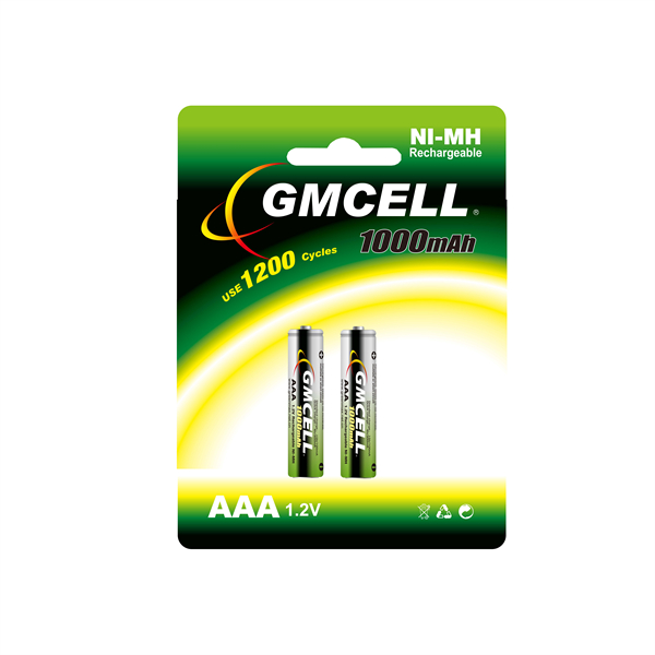 GMCELL 1.2V NI-MH AAA 1000mAh Rechargeable Battery